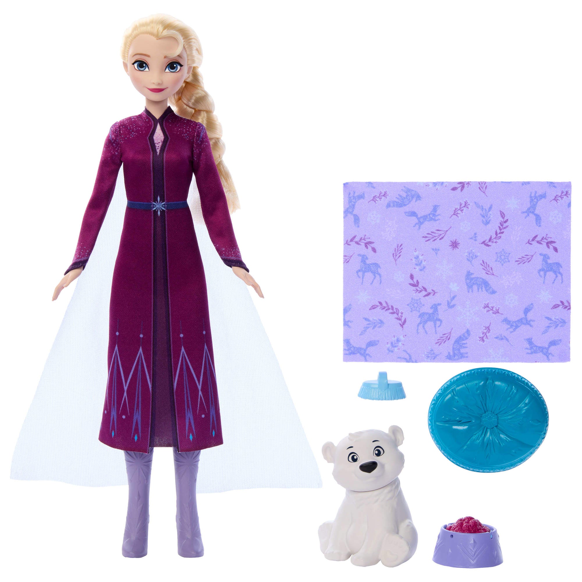 Disney Frozen Set De Juego Elsa Con Oso Bebé-1
